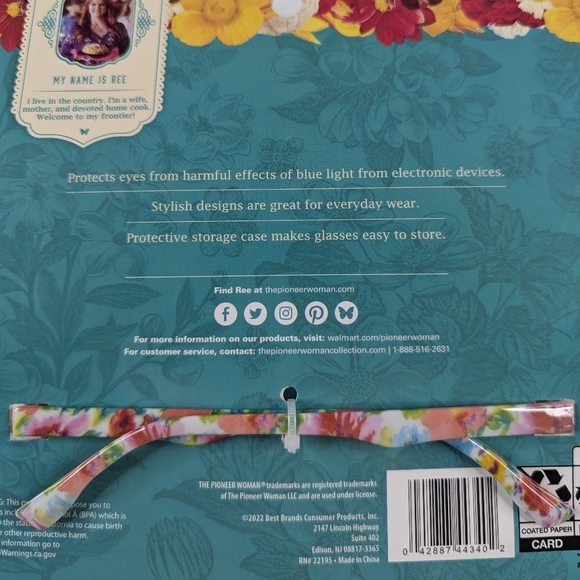 The Pioneer Woman Blue Light Screen Protection Glasses with Protective Case - Picture 6 of 9